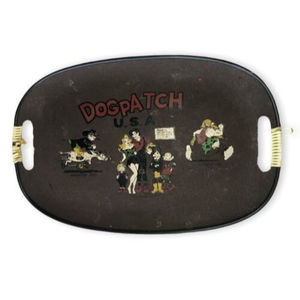 1968 Andy Capp Lil Abner Dogpatch USA plastic serving tray - Dogpatch USA Amuse